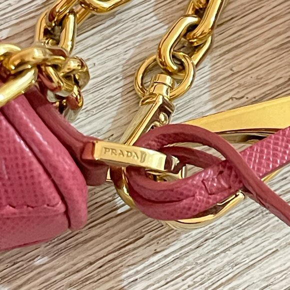 Prada Re-Edition Mini Saffiano Leather Bag Bruyere Pink Mint Condition!! - Picture 14 of 16